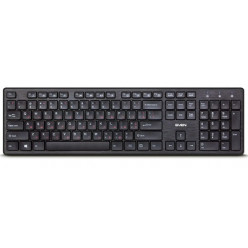 SVEN KB-E5800W, Wireless Keyboard, 104 keys,12 Fn-keys slim compact design, low-profile keys with smooth stroke, Nano receiver, USB, Рус/Укр/Eng, Black